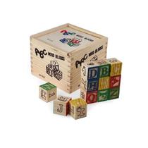 Jogo abc madeira 27pcs 1830b