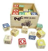 Jogo abc madeira 27pcs 1830b