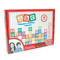 Jogo ABC Maiúsculas e Minúsculas Mais Números - 8108 - Brincadeira de Criança
