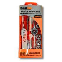Jogo Abridores de Rosca Tarraxas e Machos 20 Peças Bestfer