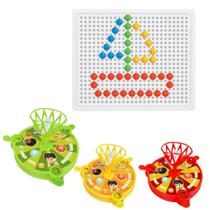 Jogo Acerta A Cesta + Quadro Pixel Arts Kit Com 2 Jogos Infantil Educativo Basquete Art Brink