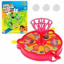 Jogo Acerte A Cesta Infantil Brinquedo De Mesa Basquete Com 3 Cestas Lançador Triplo