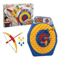 Jogo Acerte o Alvo Infantil Elka com Arco e 4 Dardos para Brincar e Treinar Mira Jogo Acerte o Alvo Infantil Elka com Arco e 4 Dardos para Brincar e Treinar Mira