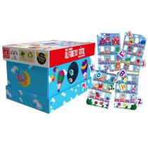 Jogo Ache e Encaixe - Alfabeto Tátil - Madeira - Brincadeira de Criança Jogo Ache e Encaixe - Alfabeto Tátil - Madeira - Brincadeira de Criança