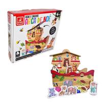 Jogo Ache e Encaixe Arca de Noé Brinquedo Educativo Brincadeira de Criança 4 anos Jogo Ache e Encaixe Arca de Noé Brinquedo Educativo Brincadeira de Criança 4 anos