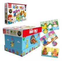 Jogo Ache e Encaixe Minha Família Brincadeira de Criança