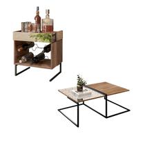 Jogo Adega Para 6 Garrafas e Mesa De Centro Aurora - ÉdeCasaMóveis Jogo Adega Para 6 Garrafas e Mesa De Centro Aurora - ÉdeCasaMóveis