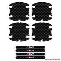 Jogo adesivo protetor maçaneta carro bmw resinado preto carbon Jogo adesivo protetor maçaneta carro bmw resinado preto carbon