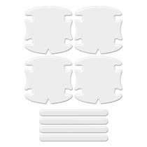 Jogo Adesivo Protetor Maçaneta Carro Transparente Resinado