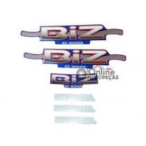 Jogo Adesivos C100 Biz 2002 Azul LBM - Lbm Auto Adesivos