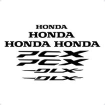 Jogo Adesivos Completo Moto Emblemas Honda DLX PCX Resinados