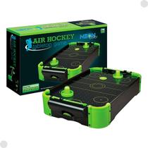 Jogo Air Hockey De Mesa Game Verde Neon F01085 - Fun Jogo Air Hockey De Mesa Game Verde Neon F01085 - Fun