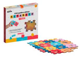 Jogo Alfabeto EVA 26PC Minhas Letras EVA Quebra-Cabeça Alfabeto Ilustrado Dipedu