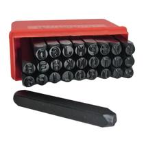 Jogo Alfabeto Para Gravação 8 mm Punção Starfer 27 Peças * 2783 Jogo Alfabeto Para Gravação 8 mm Punção Starfer 27 Peças * 2783