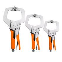 Jogo Alicate Pressão Para Solda Tipo C Com 3 Peças 6" 9" 11"