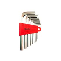 Jogo Allen 1,5 A 10 Mm Curta Hexagonal 9 Peças 123039 Mtx