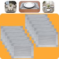Jogo Americano 12 Lugares Mesa Posta Elegante 45x30cm Espaçoso Versatil Sousplat Jantar Almoço Café Jogo Americano 12 Lugares Mesa Posta Elegante 45x30cm Espaçoso Versatil Sousplat Jantar Almoço Café