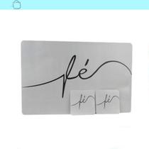 Jogo Americano 2 Peças Fé Na Sua Cozinha Cinza