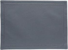 Jogo Americano 2 Peças Ponto Ajour Algodão Cinza Escuro 45x33cm