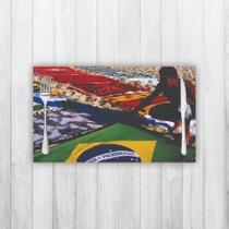 Jogo Americano 2 Un Retangular Neoprene Brasil e Praia - Criative Gifts