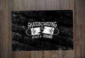 Jogo Americano 2 unidades Retangular Neoprene Skate SK8 Skateboarding - Criative Gifts