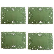 Jogo americano 4 lugares 50 x 35 Argivai MUSGO Bordado