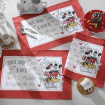 Jogo Americano 4 lugares Mickey e Minnie True Love - Disney Jogo Americano 4 lugares Mickey e Minnie True Love - Disney