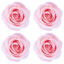 Jogo Americano 4 Peças Formato Flor Rosas 45x45cm Tecido