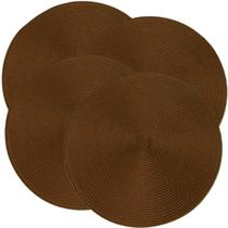 Jogo Americano 4 Peças Sousplat Redondo 38cm Fácil De Limpar