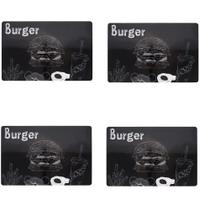 Jogo Americano 4 unidades Burger Retangular Jogo Americano 4 unidades Burger Retangular