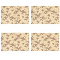 Jogo Americano 4 Unidades de palitinhos de Bambu - Marrom Jogo Americano 4 Unidades de palitinhos de Bambu - Marrom