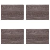 Jogo Americano 4 unidades Rustico Laminado Cinza elegante Jogo Americano 4 unidades Rustico Laminado Cinza elegante