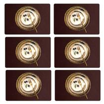 Jogo Americano 40 Lugares Mesa Posta Supla couro resistente Jogo Americano 40 Lugares Mesa Posta Supla couro resistente