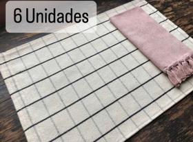 Jogo Americano 6 Lugares Luxo Mesa Posta Oferta