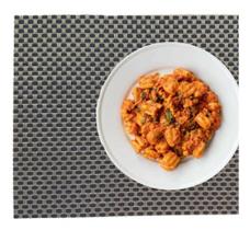 Jogo Americano 6 Lugares Mesa Jantar Black Dourado 42 X 30