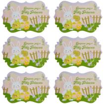 Jogo Americano 6 Peças Páscoa 43x28cm Plástico Impermeável - 6 Modelos