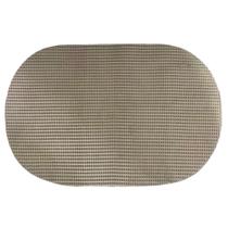 Jogo Americano 6 Peças Siliconado Oval Off White