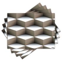 Jogo Americano - Abstrato com 4 peças - 820Jo Jogo Americano - Abstrato com 4 peças - 820Jo