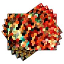 Jogo Americano - Abstrato com 4 peças - 854Jo Jogo Americano - Abstrato com 4 peças - 854Jo