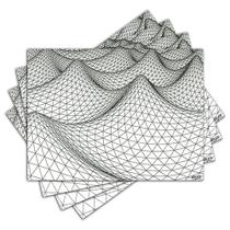 Jogo Americano - Abstrato com 4 peças - 969Jo Jogo Americano - Abstrato com 4 peças - 969Jo