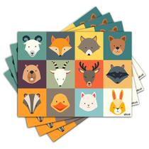 Jogo Americano - Animais com 4 peças - 733Jo Jogo Americano - Animais com 4 peças - 733Jo