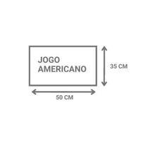 Jogo Americano Argivai Requinte Luxe 2 Peças 0,35Mx0,50M