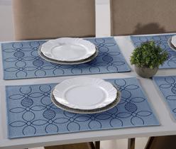 Jogo americano Azul Eclipse Azul 33x50 2PÇ