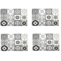 Jogo Americano Azulejo Portugues - Cinza - 4 unidades Jogo Americano Azulejo Portugues - Cinza - 4 unidades