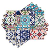 Jogo Americano - Azulejos com 4 peças - 1148Jo Jogo Americano - Azulejos com 4 peças - 1148Jo