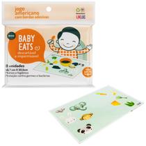 Jogo americano baby eats - 8 unidades- descartavel - likluc