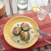 Jogo Americano Bambu 04 Peças Vermelho