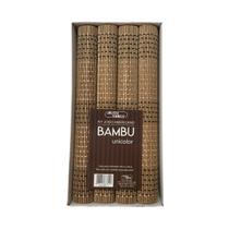 Jogo Americano Bambu Unicolor Jolitex - Kit 4 Peças 30x44cm Jogo Americano Bambu Unicolor Jolitex - Kit 4 Peças 30x44cm