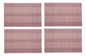 Jogo Americano Bambu Unicolor Jolitex Sousplast 4Pçs 30x44cm