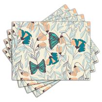 Jogo Americano - Borboletas com 4 peças - 1122Jo